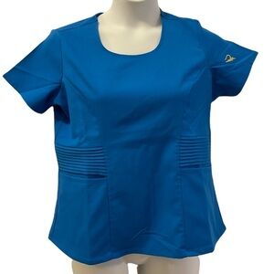 Rant Medical Scrubs Top. Turquoise. Size XS
